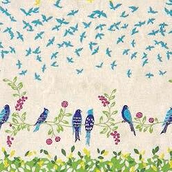 echino Bird Song Green - Canvas